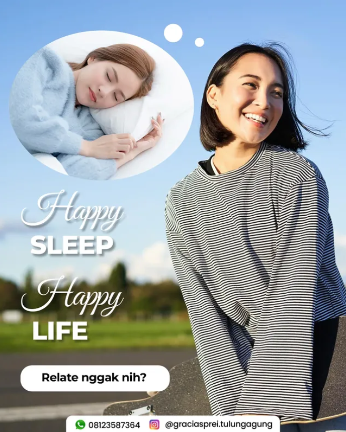 <p>Karena tidur yang enak bikin kamu: Lebih produk